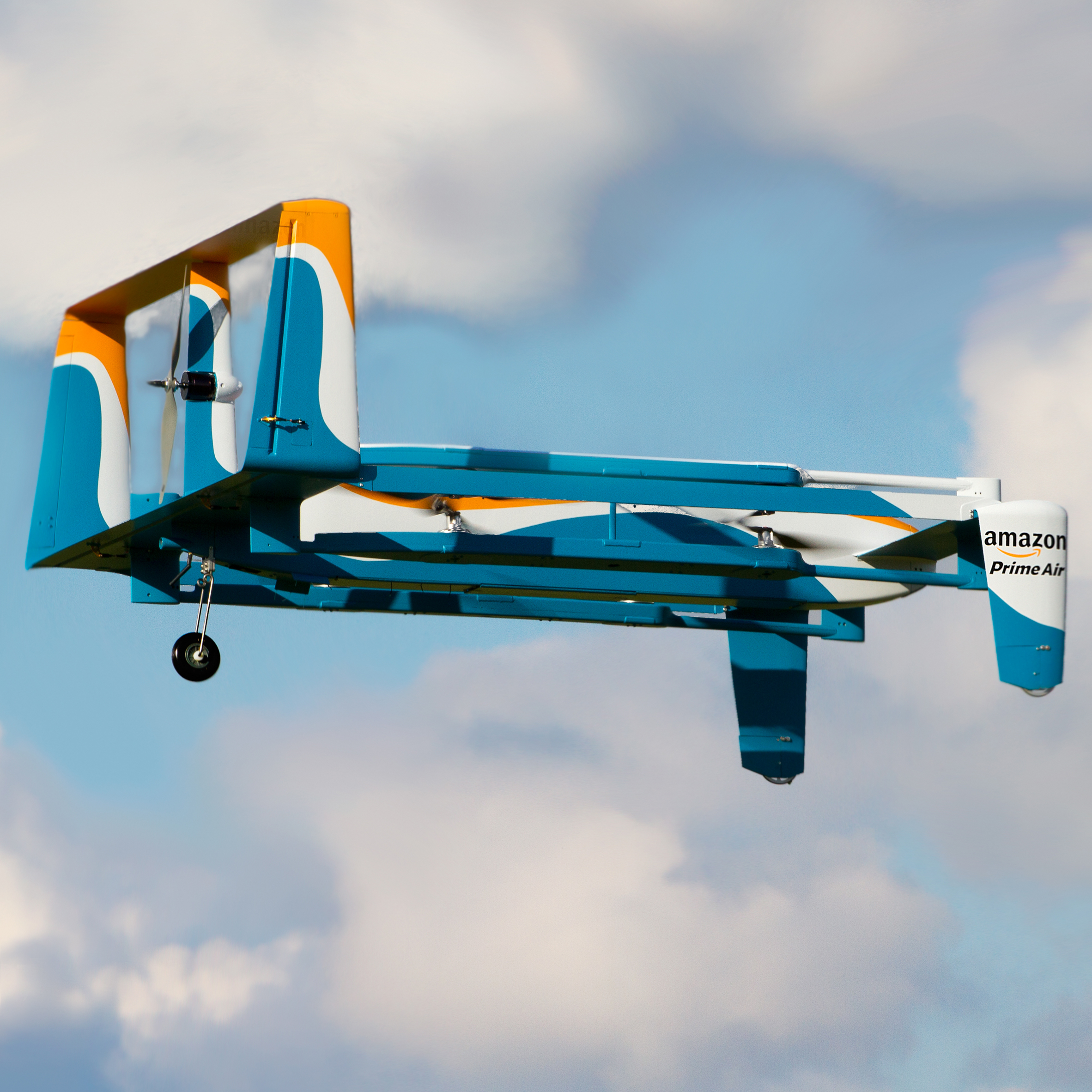 Amazon files patent for flying warehouses filled with drones