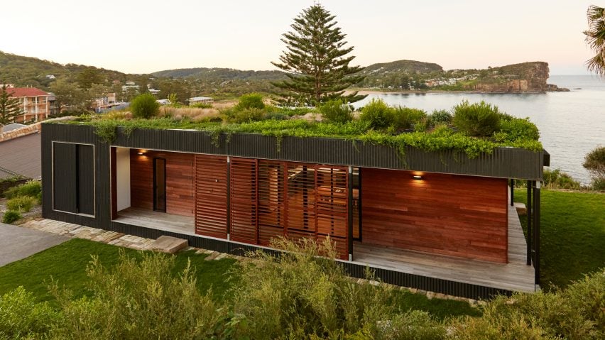 Garden Roof Covers Beachside House In Australia By Archiblox