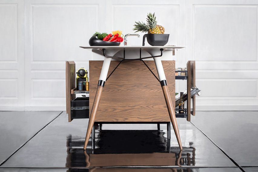 Dsignedby creates space-saving kitchen unit for millenials