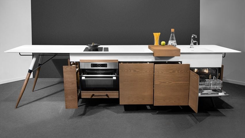 Dsignedby creates space-saving kitchen unit for millenials