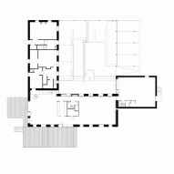 Plans of Dutch farmhouse conversion by Jeanne Dekkers Architects in Limburg