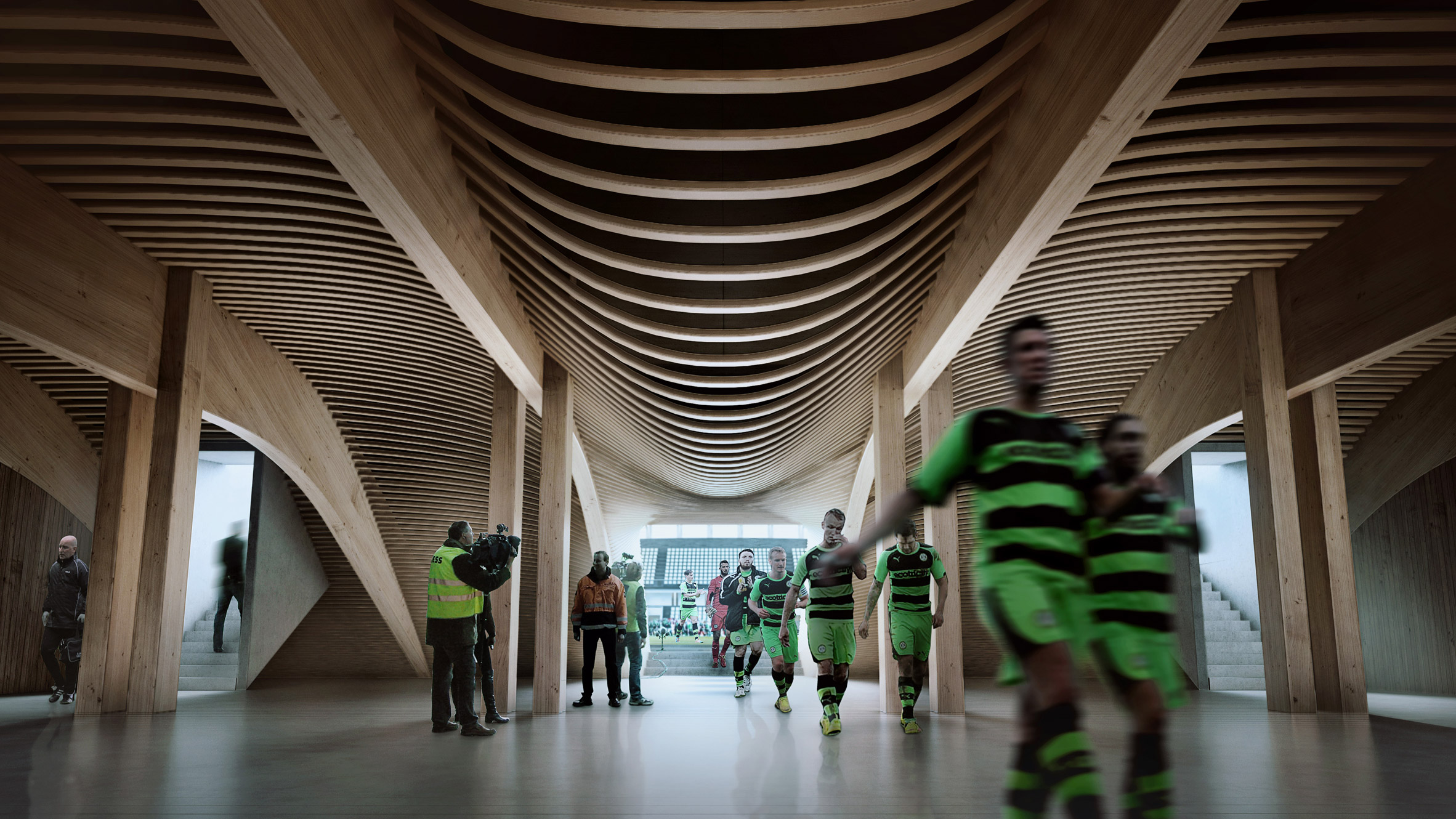 Zaha Hadid Forest Green Rovers timber stadium
