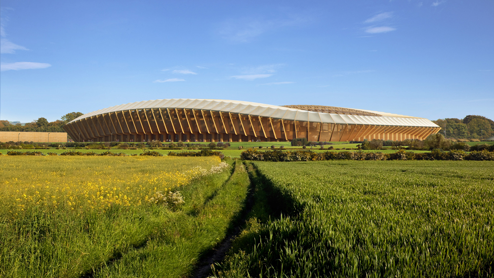 Zaha Hadid Architects Wins Approval For World S First Timber Stadium