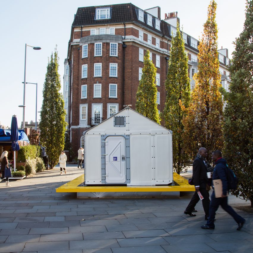 Design Museum installs Ikea Shelter