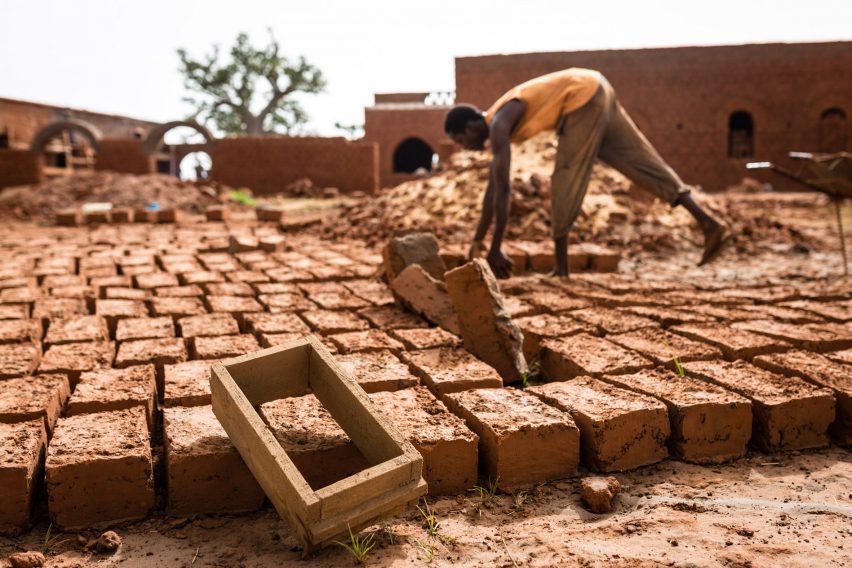 The bricks used to build a Nubian Vault