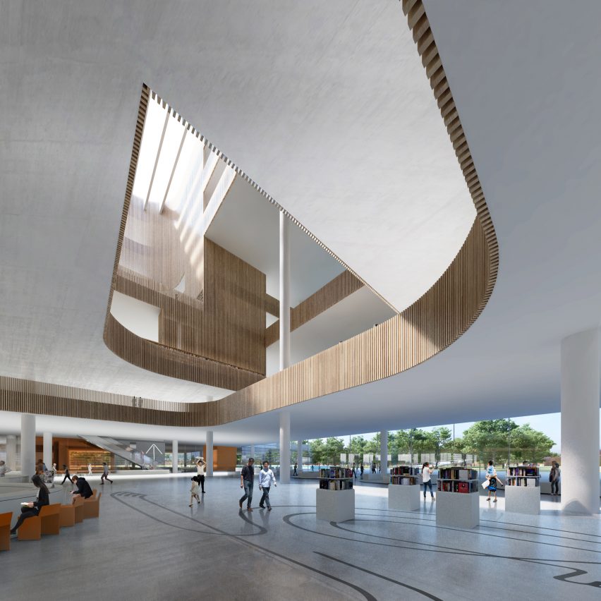 Shanghai Library by Schmidt Hammer Lassen Architects
