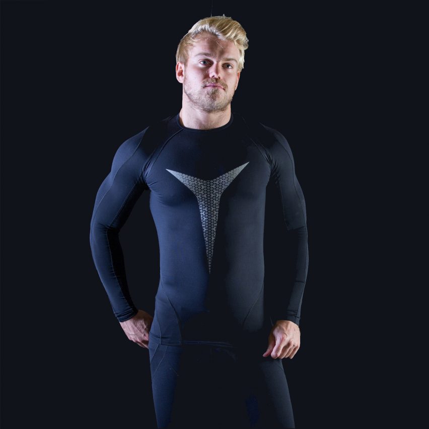 Sportswear with built-in kinesiology tape by Python Performance