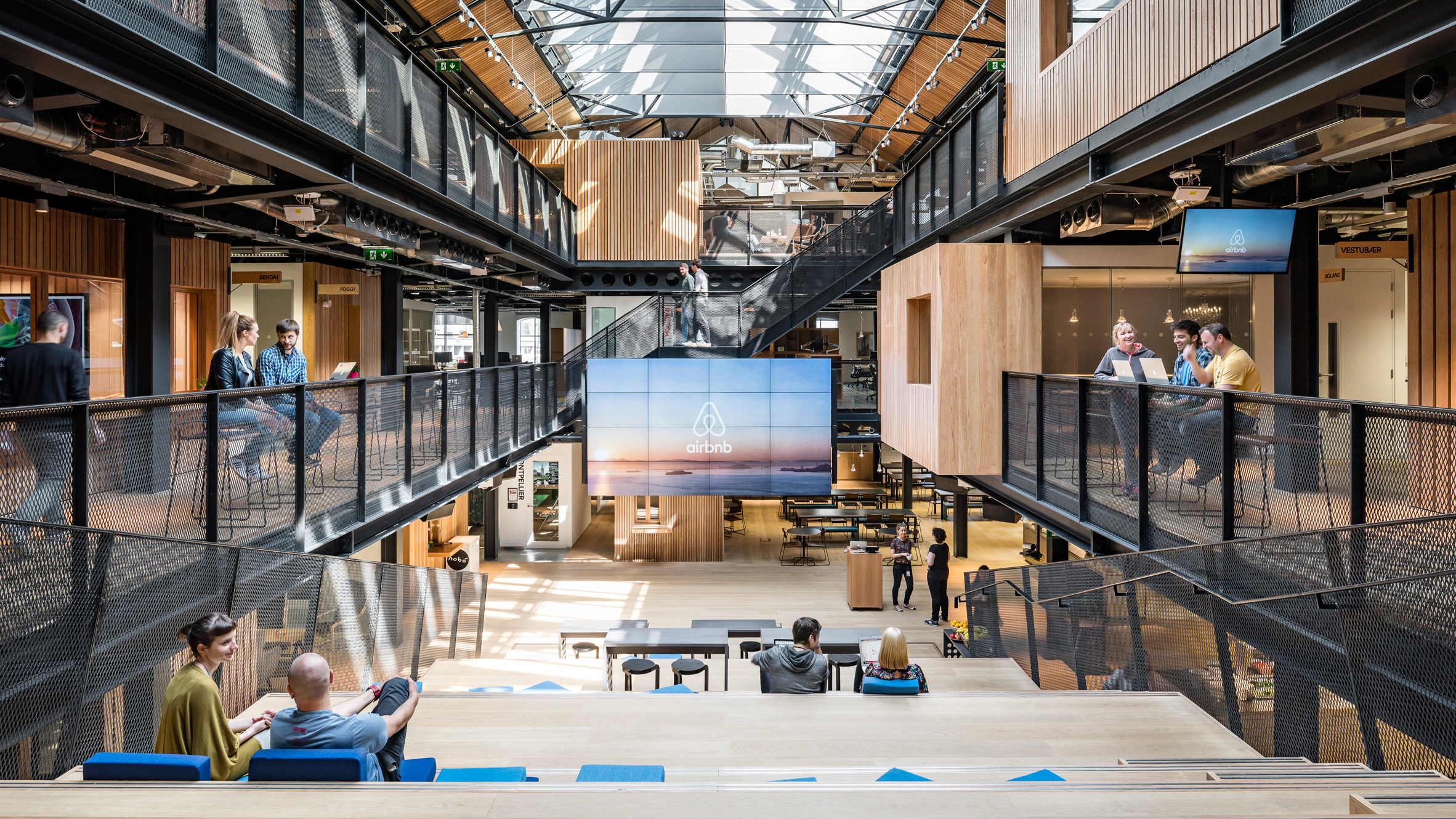 Airbnb unveils new headquarters in a disused Dublin warehouse