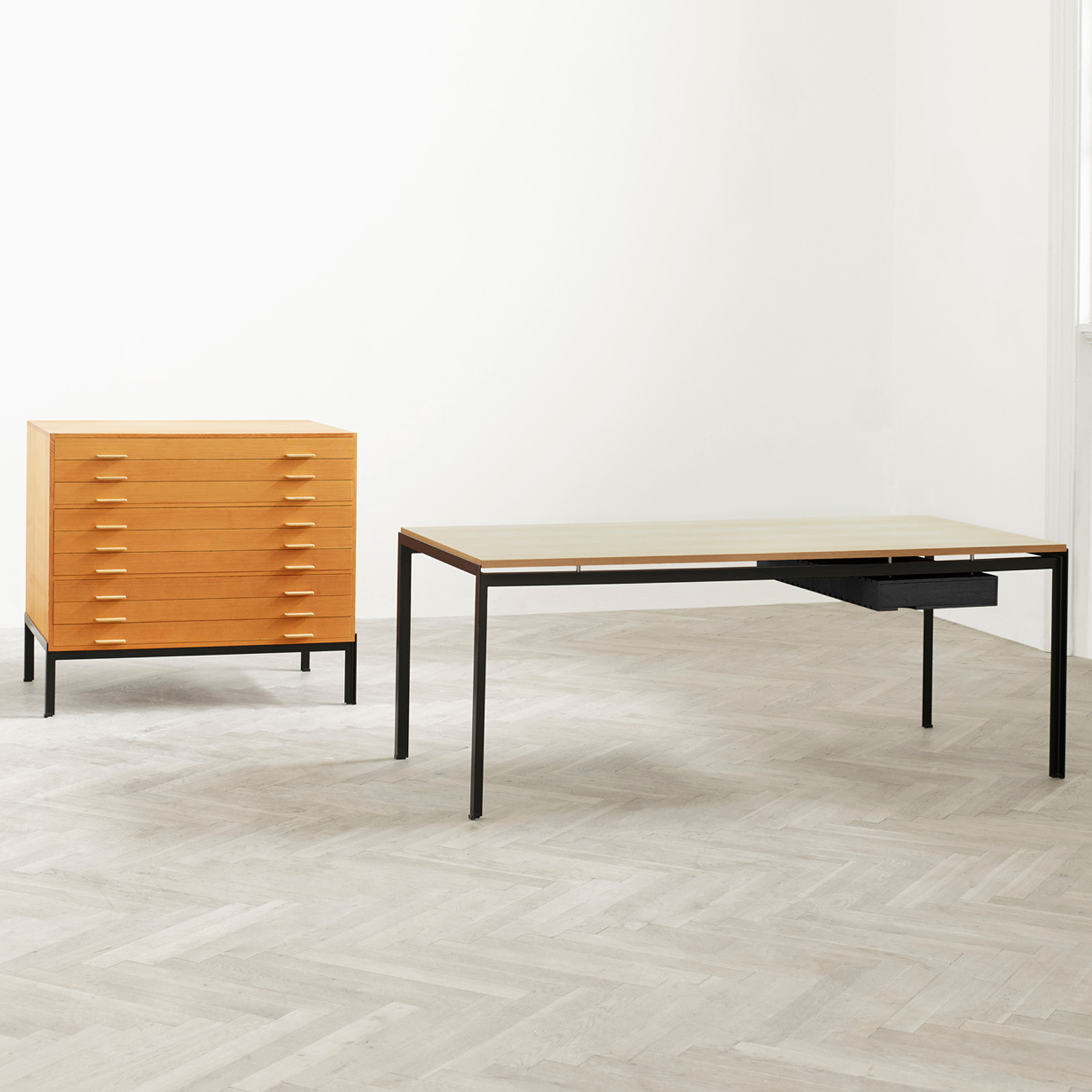 christmas-furniture-reissues-design-poul-kjaerholm-pk52-professor-desk-oak-drawer-tables-carl-hansen-son_dezeen_sqb