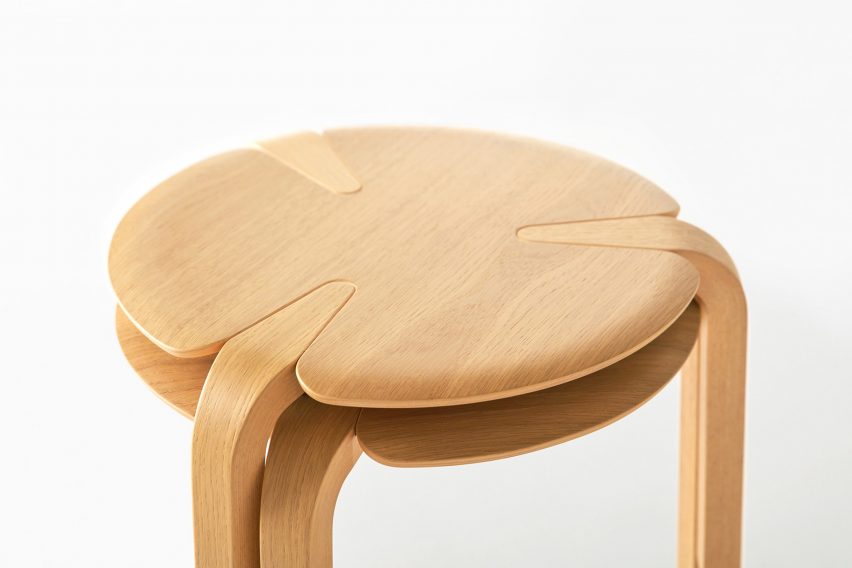 Clover stools for TAIYOU&C Japan - written