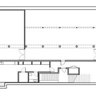 Cellar plan of Peter Freeman Gallery in New York by Toshiko Mori Architect
