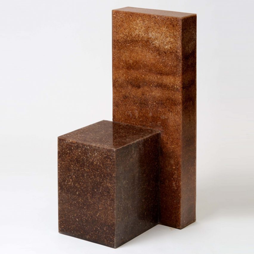 Sawdust and Resin chair by Oh Geon