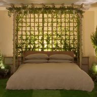 Greenery apartment installation by Airbnb and Pantone
