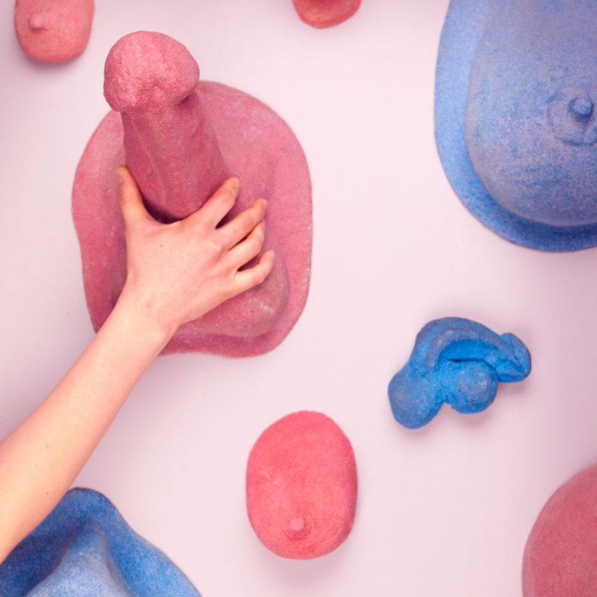 Erotic climbing wall by Bompas & Parr