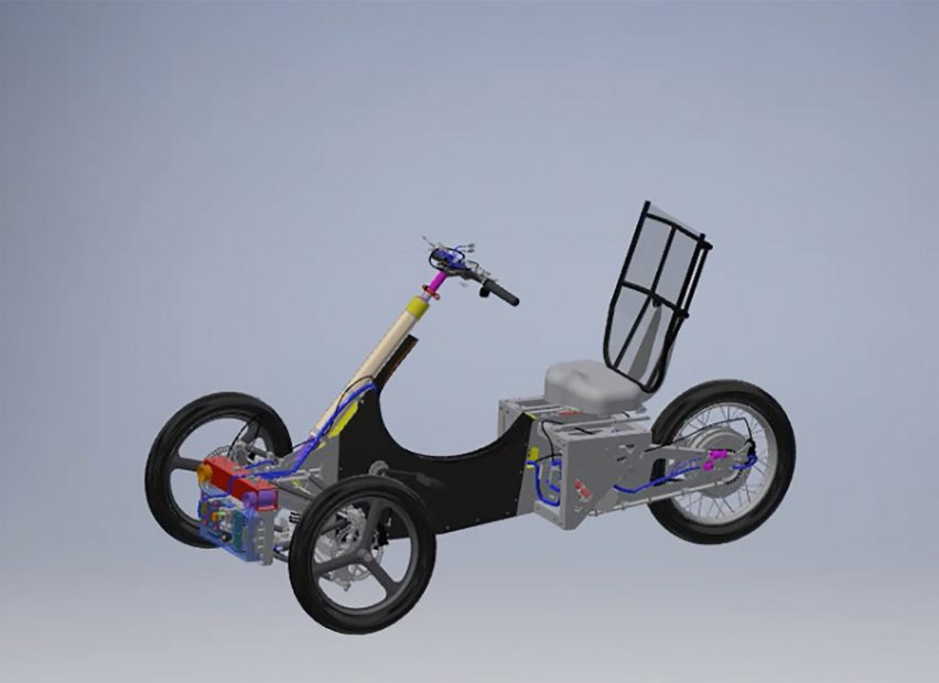 Digital prototype of Velometro Mobility's Veemo