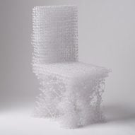 Jungsub Shim's Connect chair is drawn by hand using a 3D-printing pen