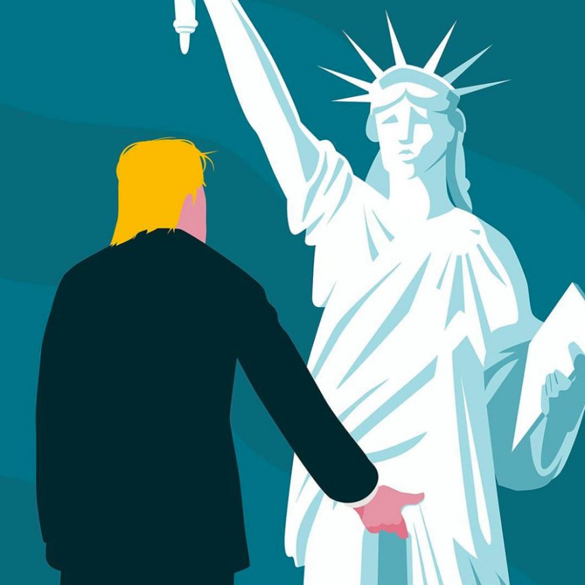 Donald Trump illustration by Lennart Gäbel