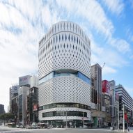 Klein Dytham's Ginza Place features latticed facade inspired by traditional Japanese crafts