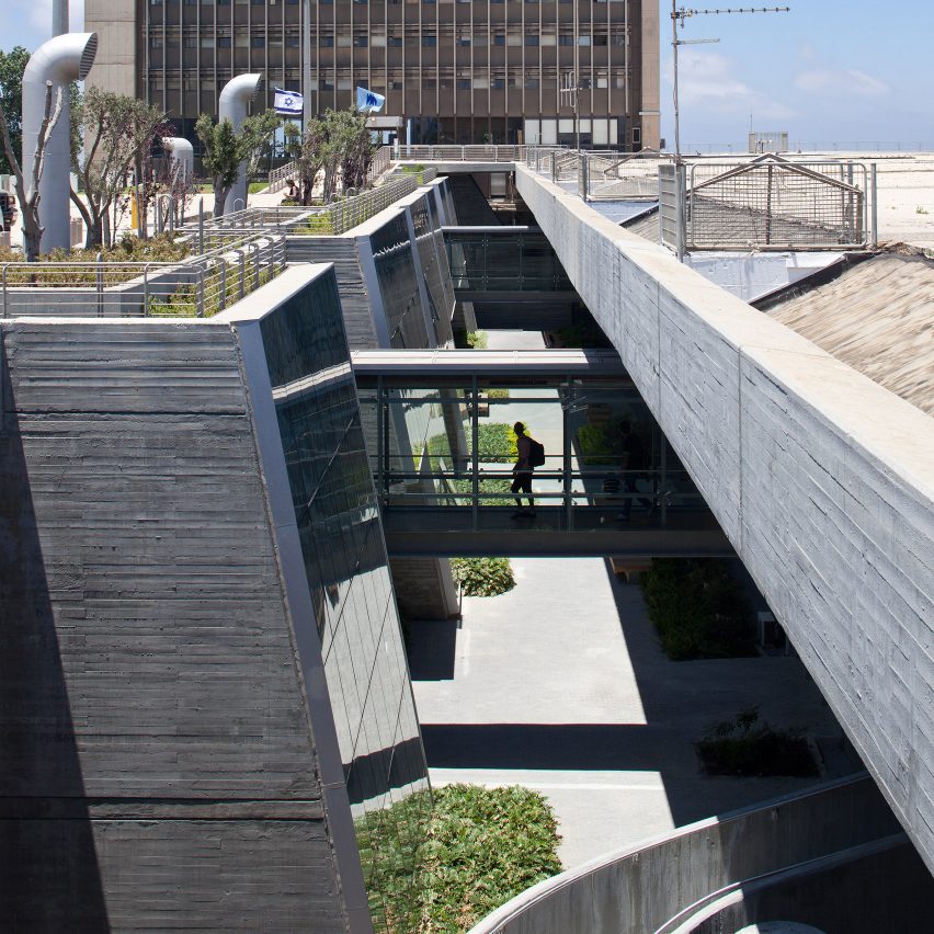 Haifa University Library by Oscar Niemeyer