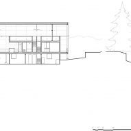 Section plan Junsei House by Suyama Peterson Deguchi
