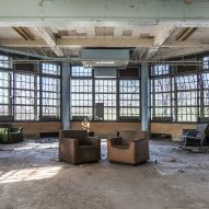 Large windows in children's ward Matt Van der Velde Architecture Abandoned Asylums Interior Jonglez Publishing