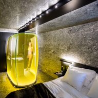 Morphosis designs bedrooms for hotel at Zumthor's Vals spa