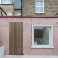 Simon Astridge adds dusty-pink concrete extension to north London house