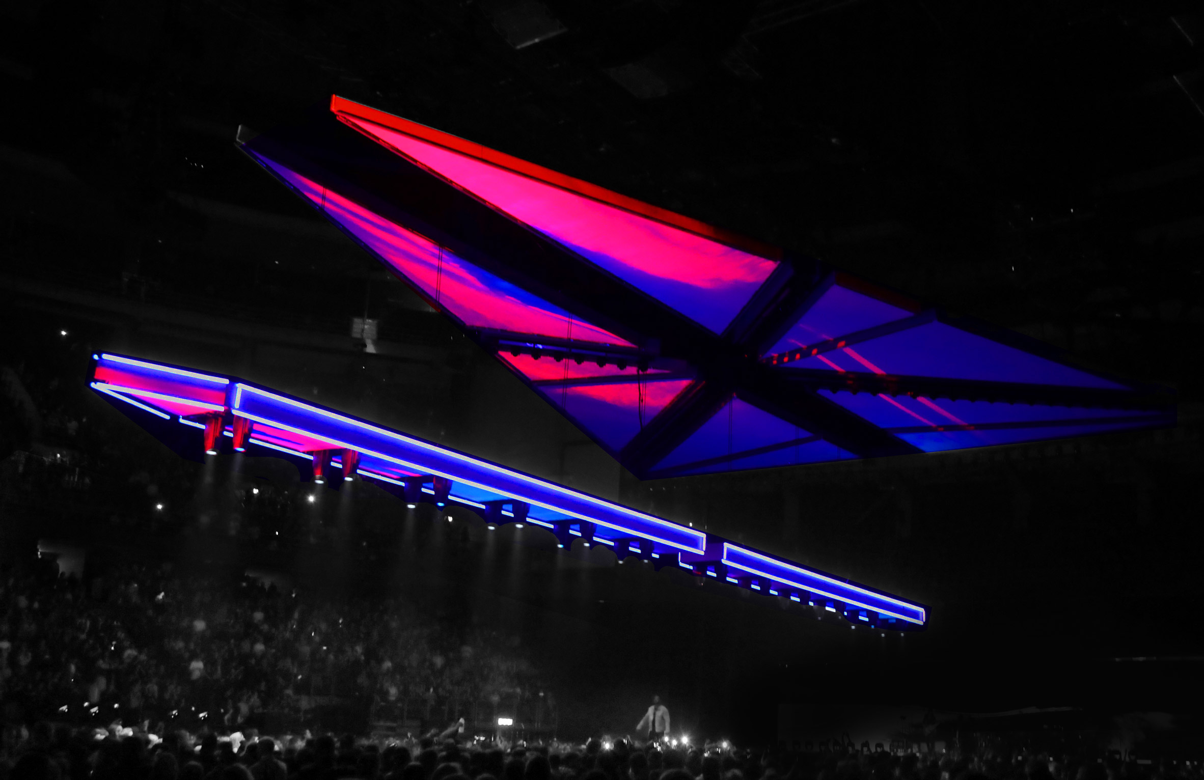 Es Devlin's folding star destroyer looms over The Weeknd's world tour