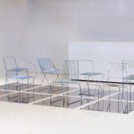 Aalto University students create 12 chairs using only steel rods