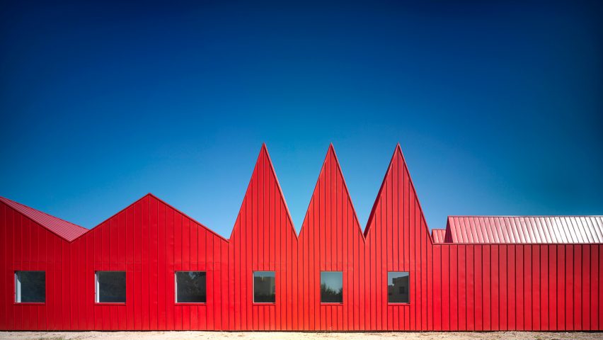 G///bang's bright red psychiatric centre in Spain