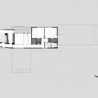 Plan of 1 Hillside by Tim Cuppett Architects