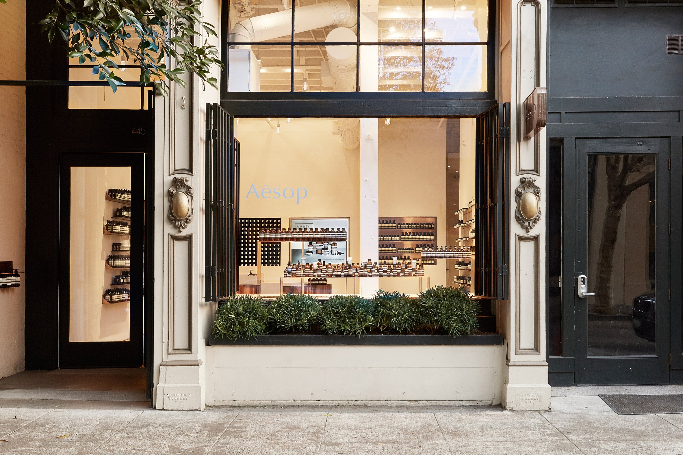 Facade - Aesop store in San Francisco Jaskson Square by Tacklebox