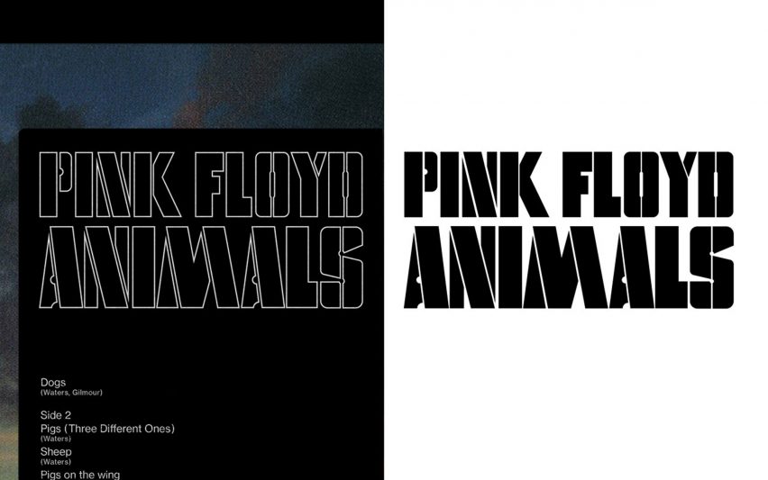 Alphabet for Pink Floyd by Pentagram