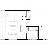 Plan of A House with a View by Axelrod Architects