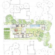 Drawing of Los Altos Residence by Bohlin Cywinski Jackson