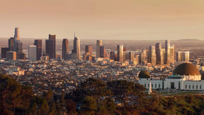 Los Angeles skyline in 2030