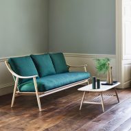 Ercol presents steam-bent wood furniture by Dylan Freeth at Milan design week