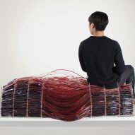 Hyun-Gi Kim's Red Series chair mimics the movement of blood around the body