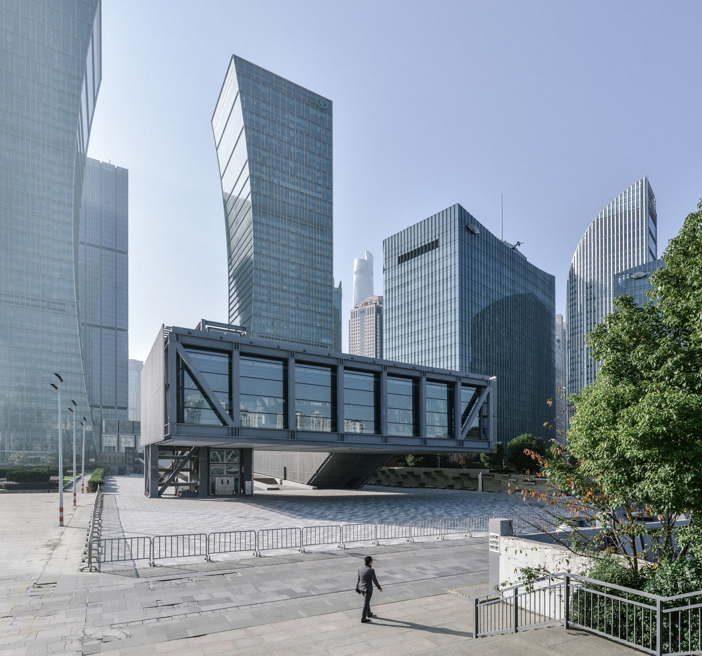 Shanghai Lujiazui Harbour City Exhibition Centre by OMA