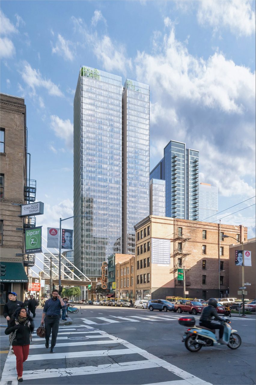 555 Howard Tower, Renderings by Steelblue, Architecture by Renzo Piano Building Workshop in collaboration with Mark Cavagnero Associates