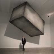 Monolithic block appears to levitate for Studio Drift's Armory Show installation