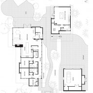 Plan of Tumble Creek Cabin by Coates Design