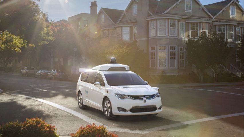 Self-driving Chrysler minivan by Google's Waymo