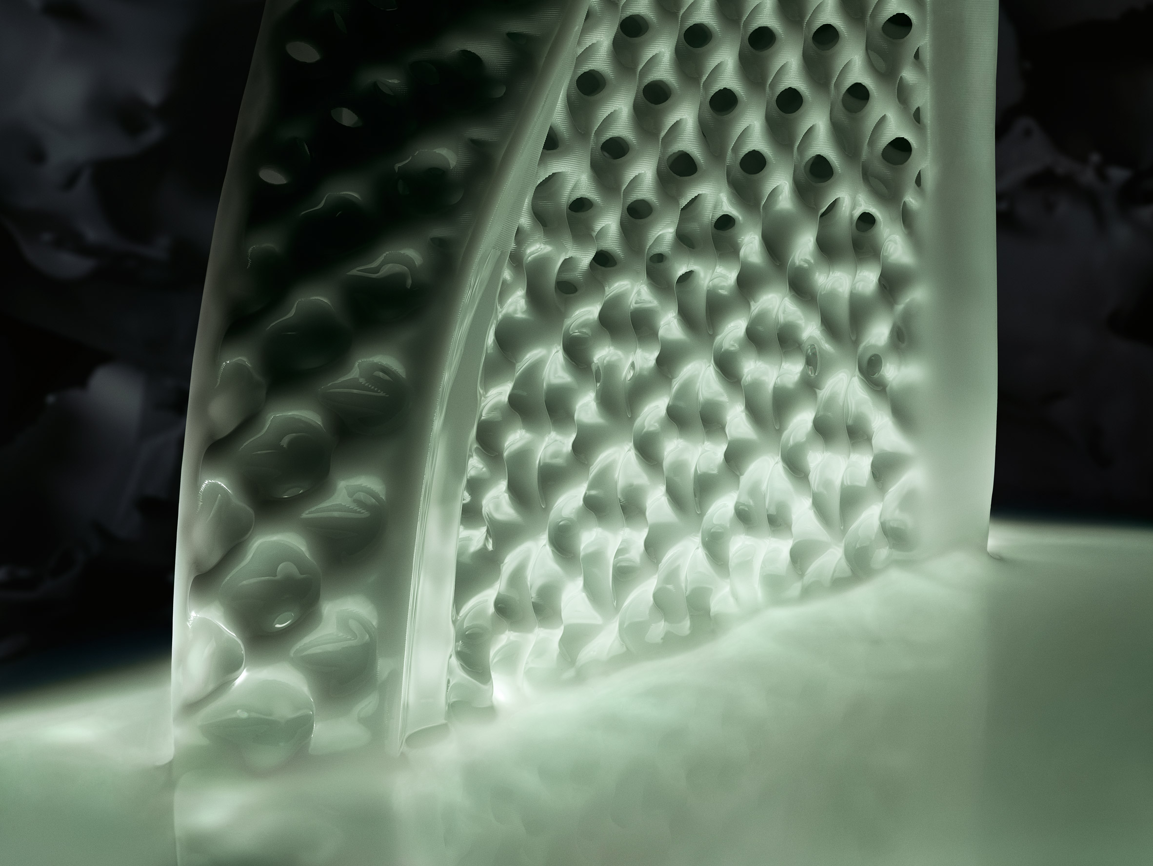Adidas shapes Futurecraft 4D shoe soles light and heat