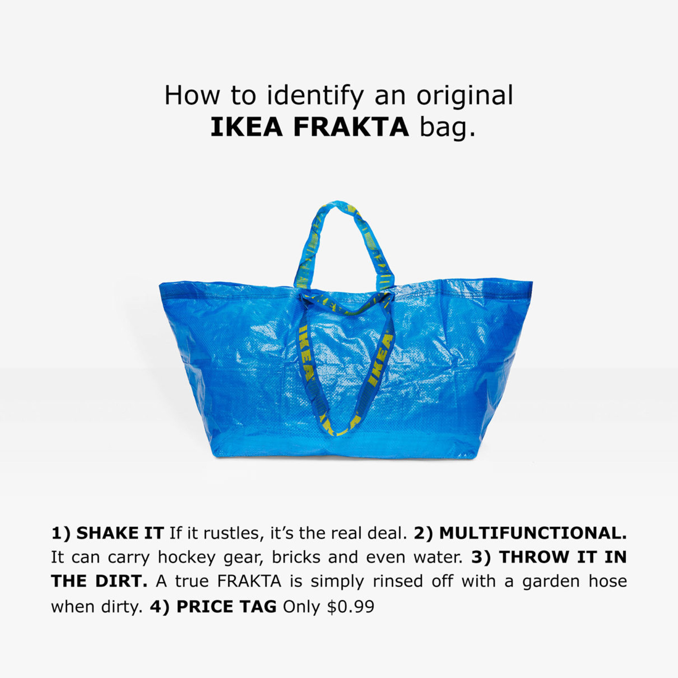 Balenciaga Launches IKEA-esque Blue Bag For £1,670