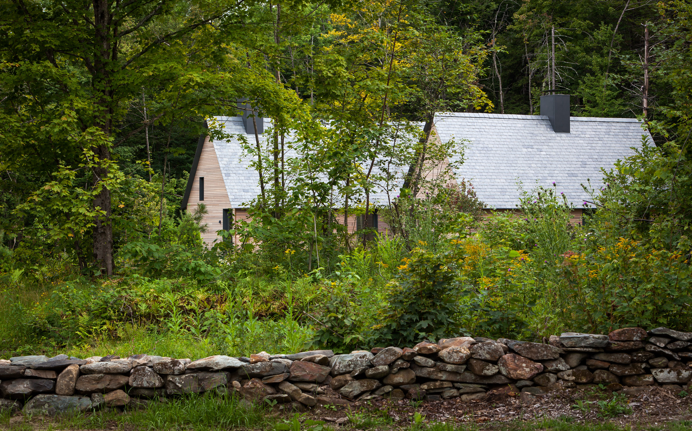 HGA creates cedar-clad cottages for classical musicians in Vermont