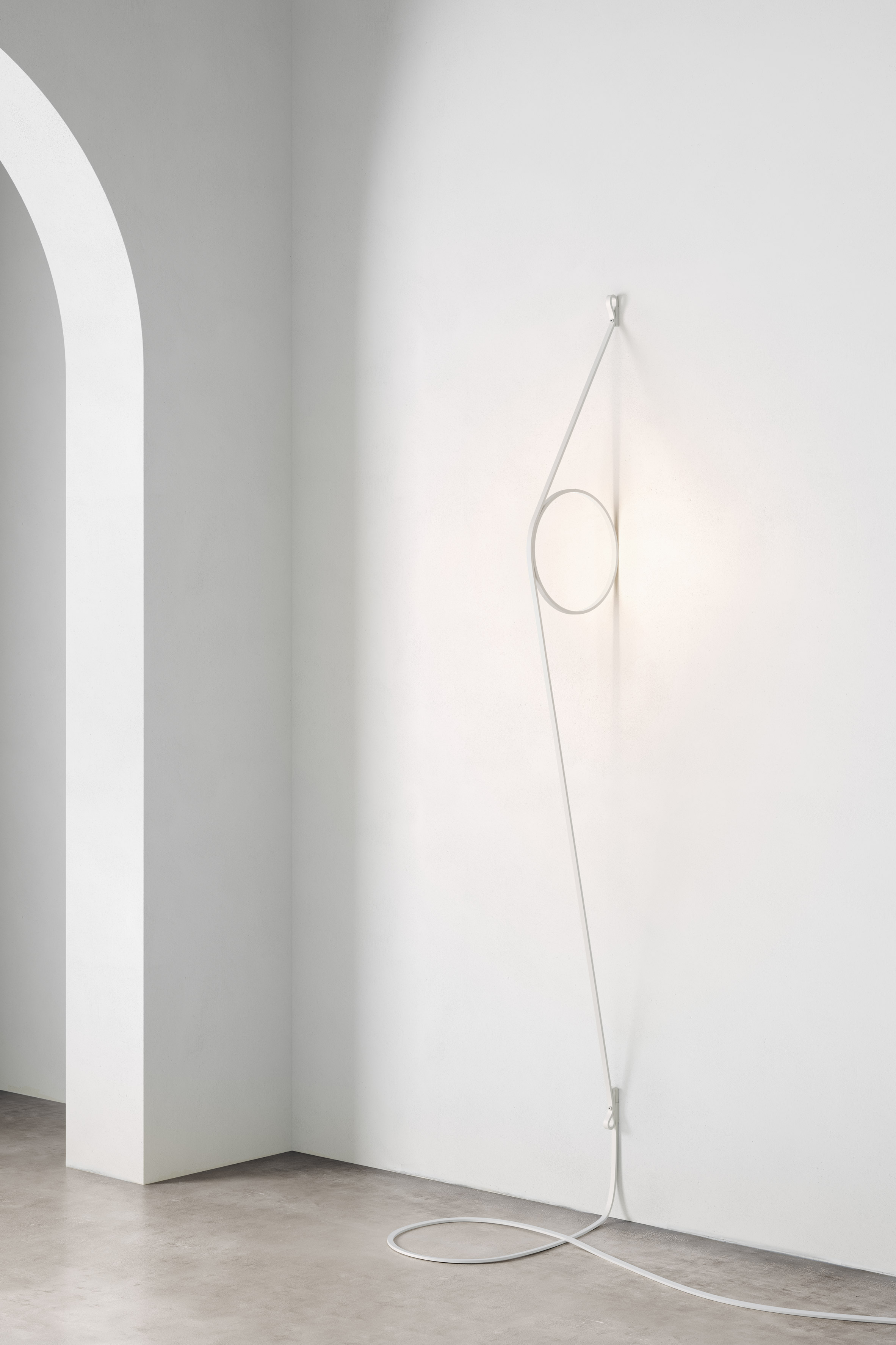 Milan: Blush Lamp and Wire Ring by Formafantasma for FLOS