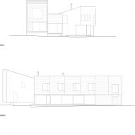 Elevation for Putney Mountain House by Kyu Sung Woo Architecture