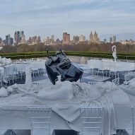 Theater of Disappearance Installation on roof of the Met in New York by Adrian Villar Rojas