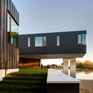 Office of Architecture elevates zinc-clad Hamptons home above a floodplain